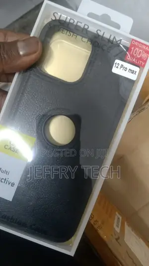 iPhone 12 Pro Max Leather Back Case Cover | Flexible Slim Bu