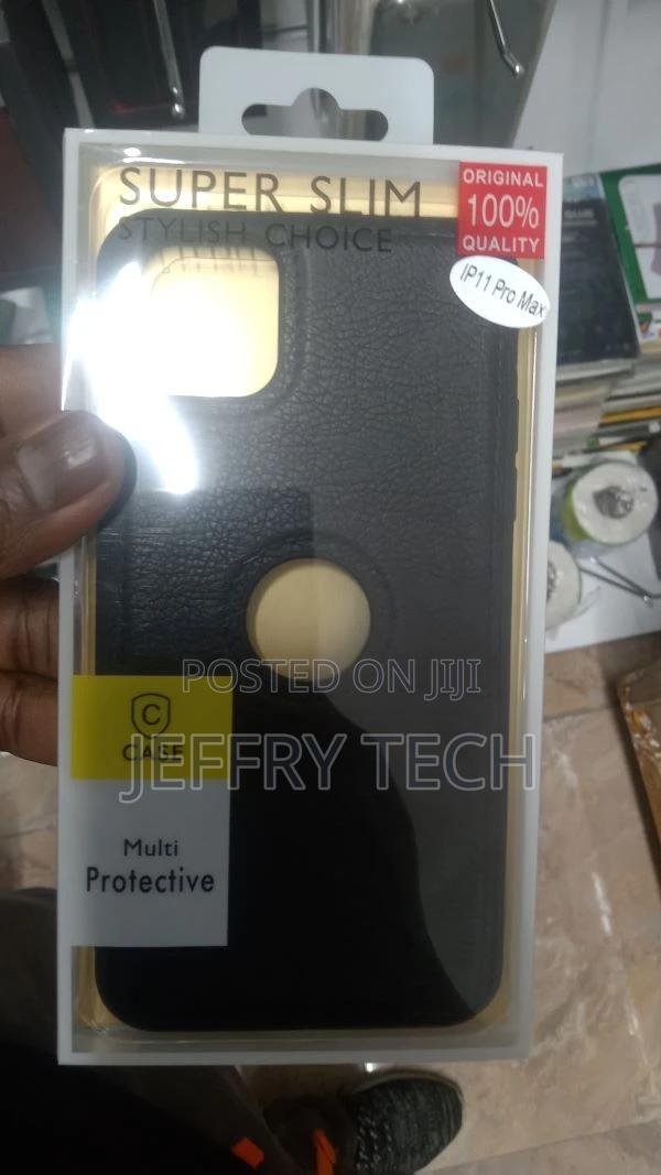 Leather iPhone 11 Pro Max Back Cover Full Camera Protectio - main view