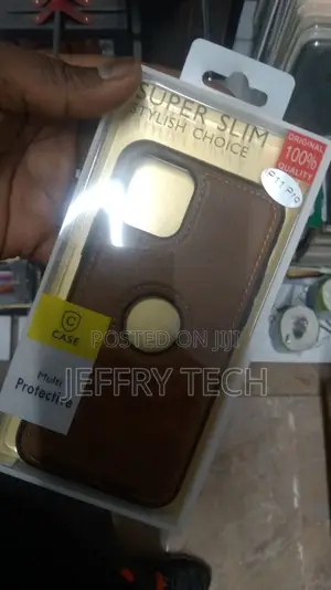 Back Cover for Apple iPhone 11 Pro Faux Leather ( Brown )