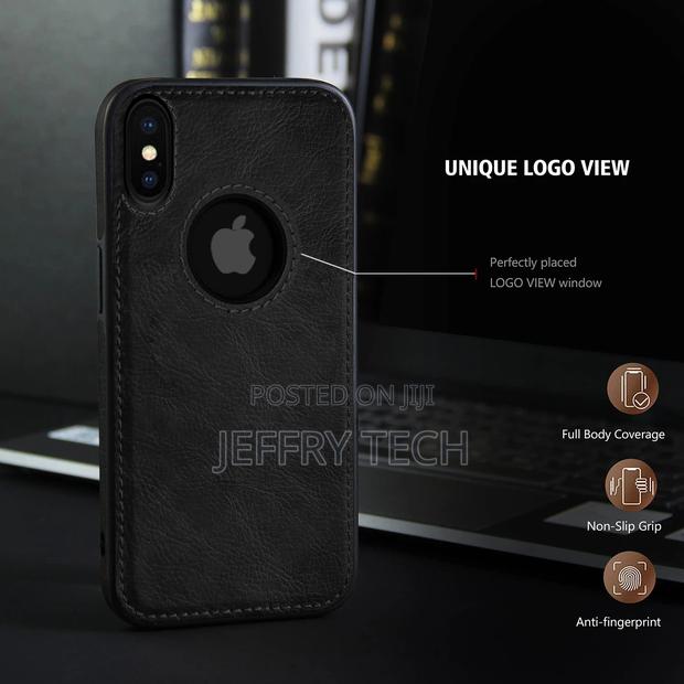 Flexible Pu Leather Case for Apple iPhone X/Xs (Black) - thumbnail 3