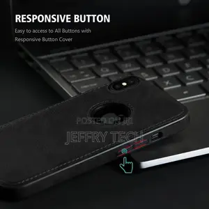 Flexible Pu Leather Case for Apple iPhone X/Xs (Black)