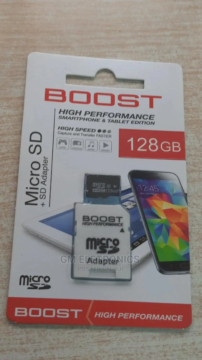 NEW 128GB Memory Card With Adapter.