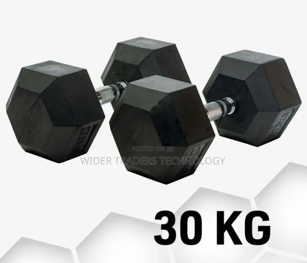 Hexagonal Dumbells 30kg Pair