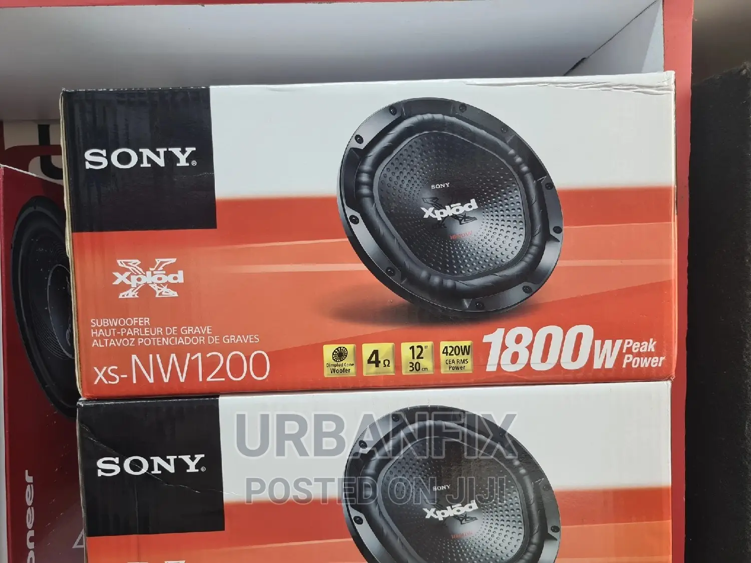 12 Inch Sony 1800 Watts Powerful Bass Subwoofer