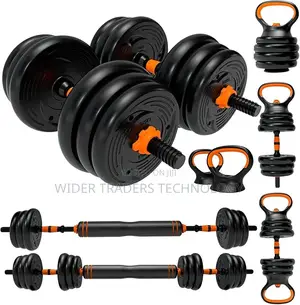 6 in 1 Dumbell and Kettle Bell Exercise Kit