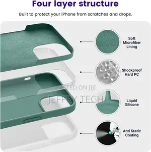 iPhone 13 Phone Case, Silicone Shockproof Slim Thin Phone Ca