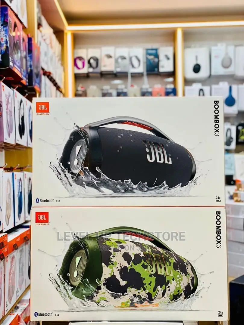 JBL Boombox 3 Portable Waterproof Bluetooth Speaker - New