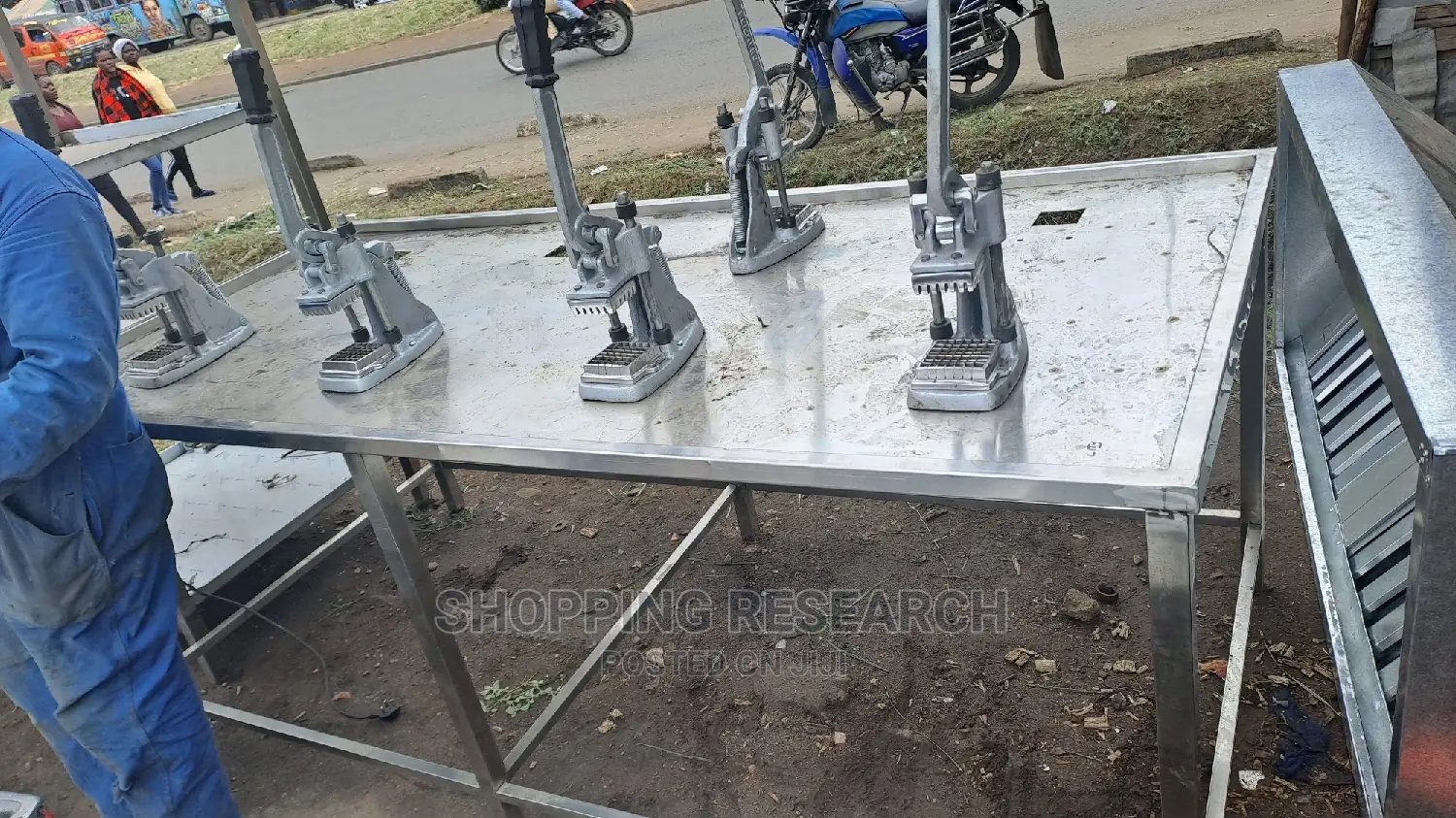 Potato Chips Cutter/Chipper Work-Station Stainless Steel