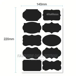 45 Waterproof Jar Stickers/ Pantry Labels With Pen