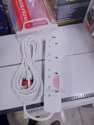 Power King 4-Way Extension Cable With 3m Cable