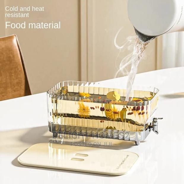 Glass Beverage Dispenser With Clamp Lid - thumbnail 3