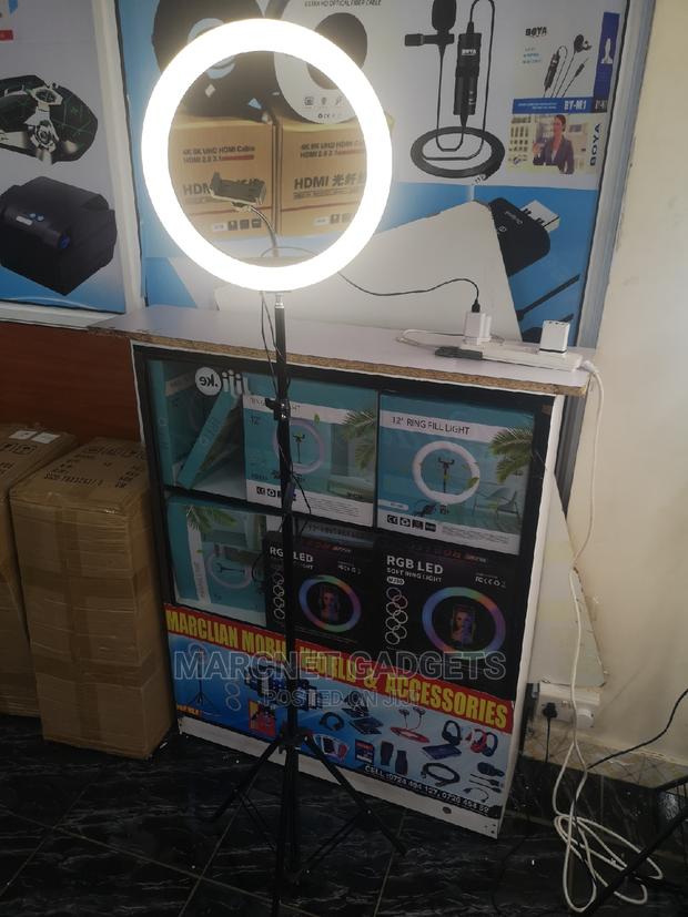 14 Inch 3 Mode Bright Ring Light Phoneholder 2.2M Stand - thumbnail 3