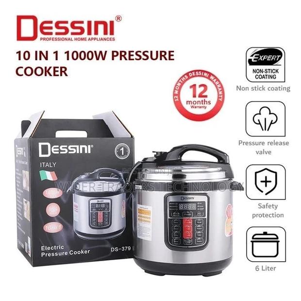 Electric 6 Litre Dessini Pressure Cooker - main view