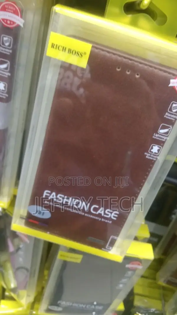 Rich Boss Leather Flip Cover Wallet Cover for Tecno Kb8 Case