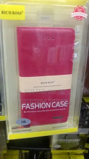 Brown Artificial Leather Techno Camon I5 Mobile Flip Cover