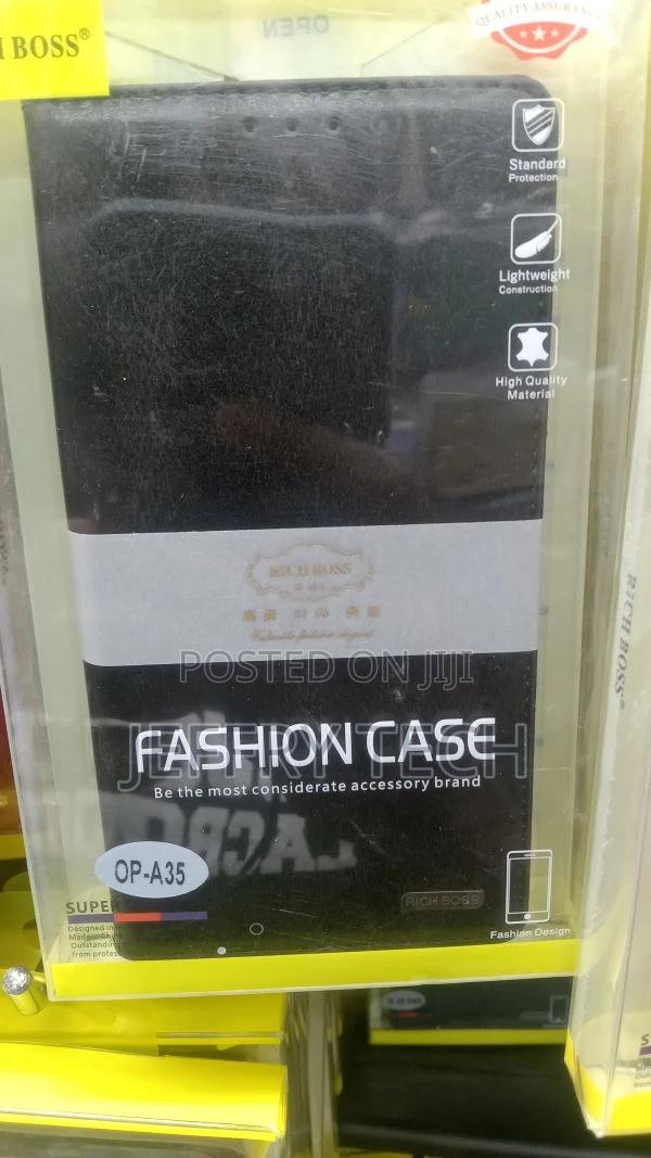 Oppo A15/A15s/A35 2021 Leather Phone Flip Case - main view