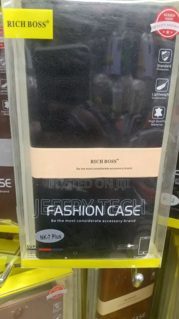 Synthetic PU Leather Flip Cover for Nokia 7 Plus