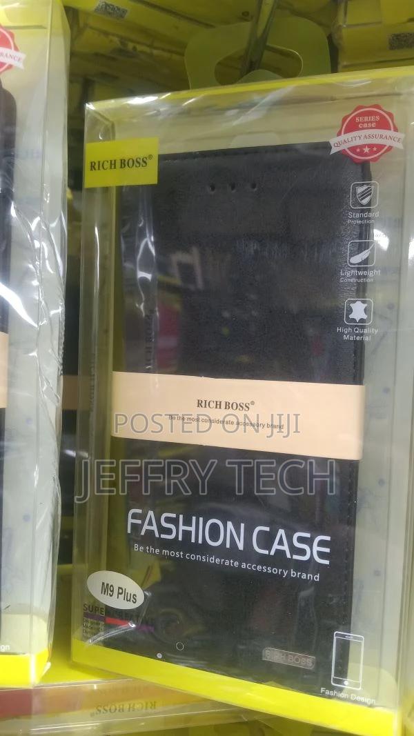 Flip Cover Case for HTC One M9 Plus -Black - main view