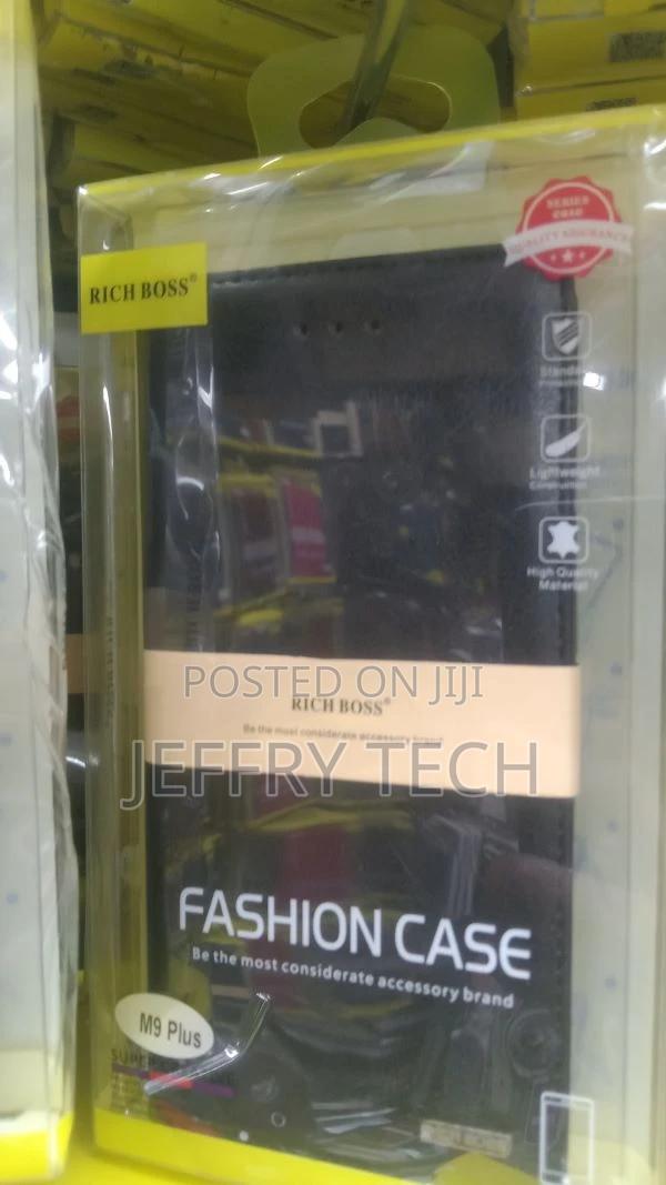 Flip Cover Case for HTC One M9 Plus -Black - thumbnail 3