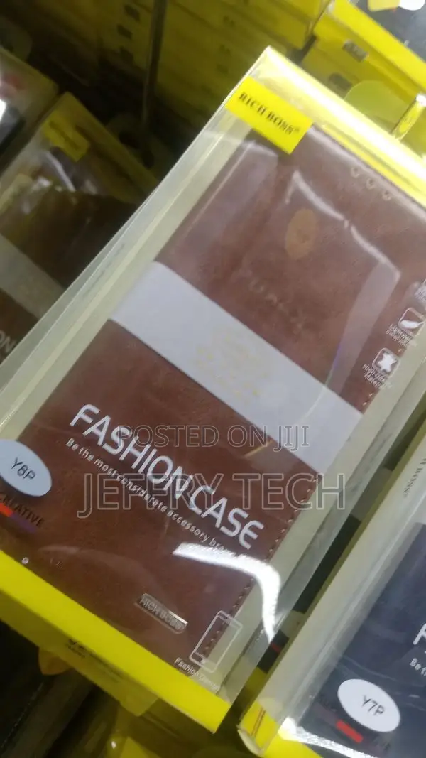 Flip Cover for Huawei Y8P (Brown