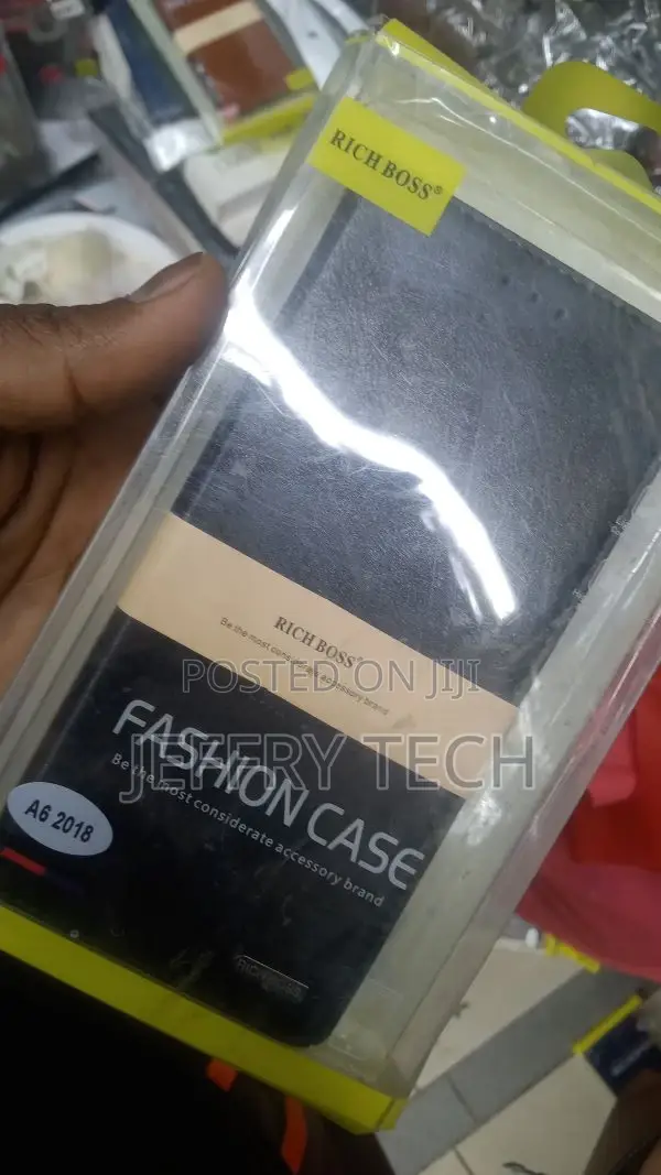 Flip Cover Leather Case for Samsung Galaxy A6 2018 a 6 Plus