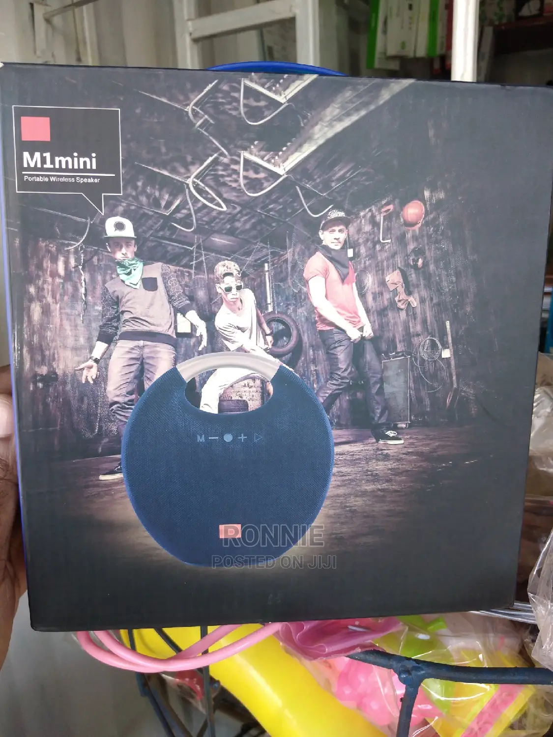 Bluetooth Wireless Super Bass Speaker With Handle Dark Blue