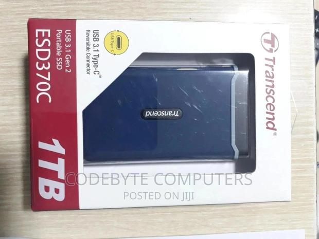Transcend ESD370C Portable External SSD 1TB - Navy Blue - main view
