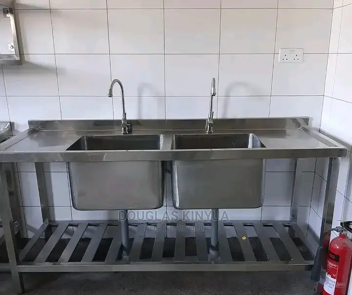 Stainless Steel Kitchen Washing Sink (Double Deep Bowl Sink)
