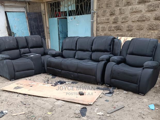Semi Recliner Sofa 6 Seater With Original Leather
