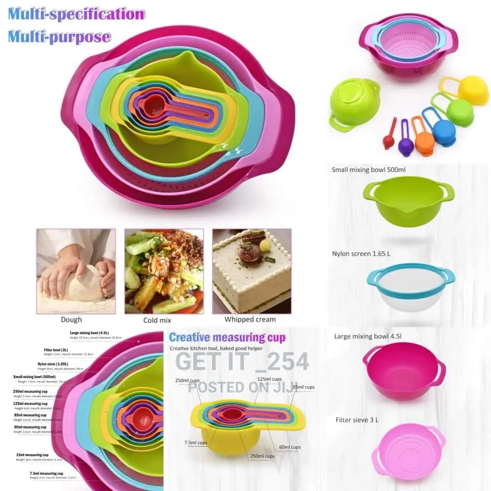 10 in 1 Measuring Bowl/Sieve Cups Now Available