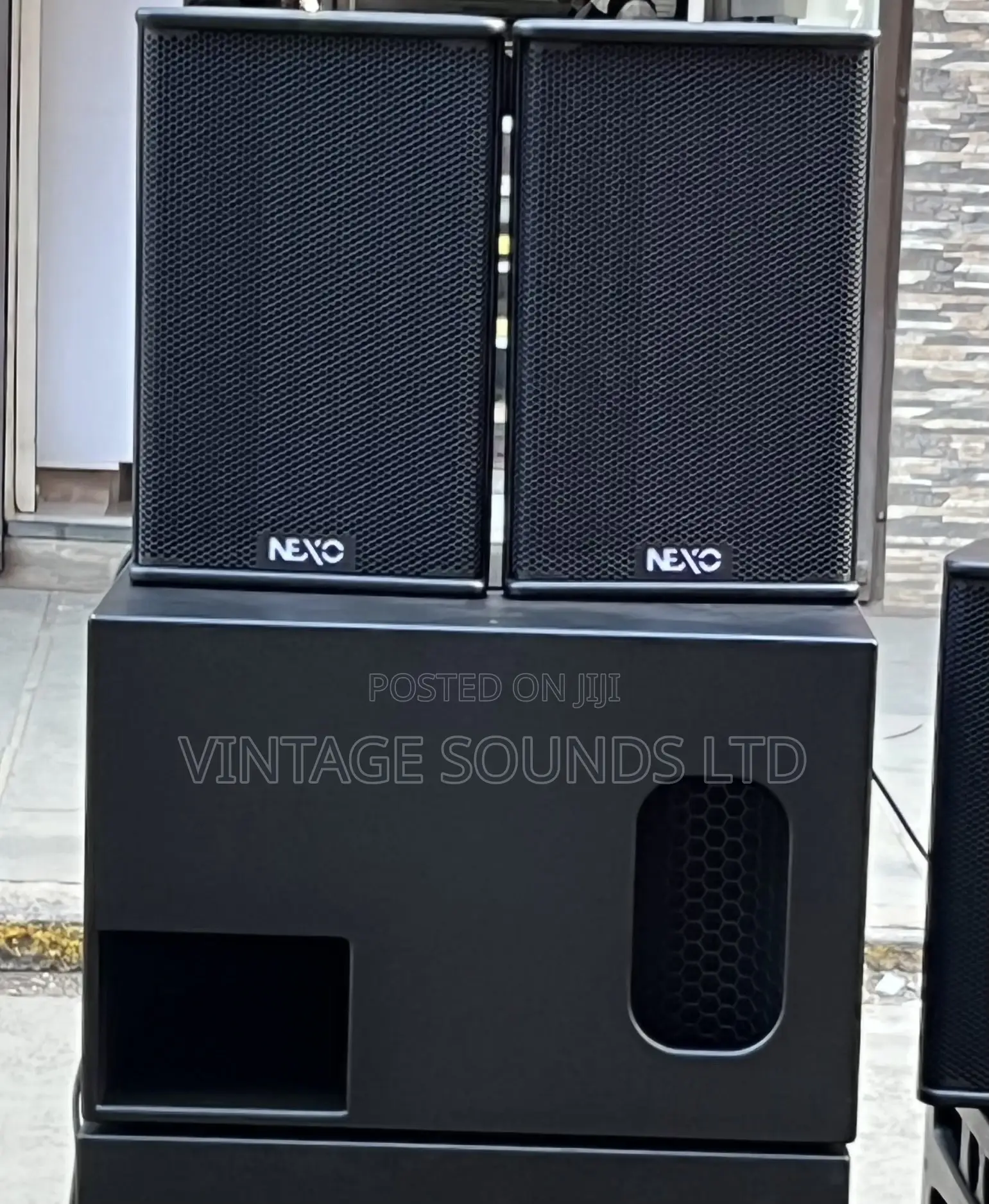 18 Nexo Bass Speaker With Two 12 Inch Nexo Midrange