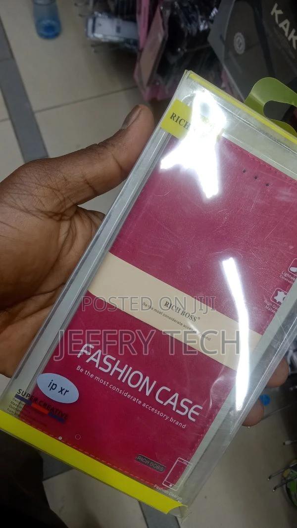 iPhone XR Rich Boss Syntheti Leather Flip Cover Back Case - thumbnail 3