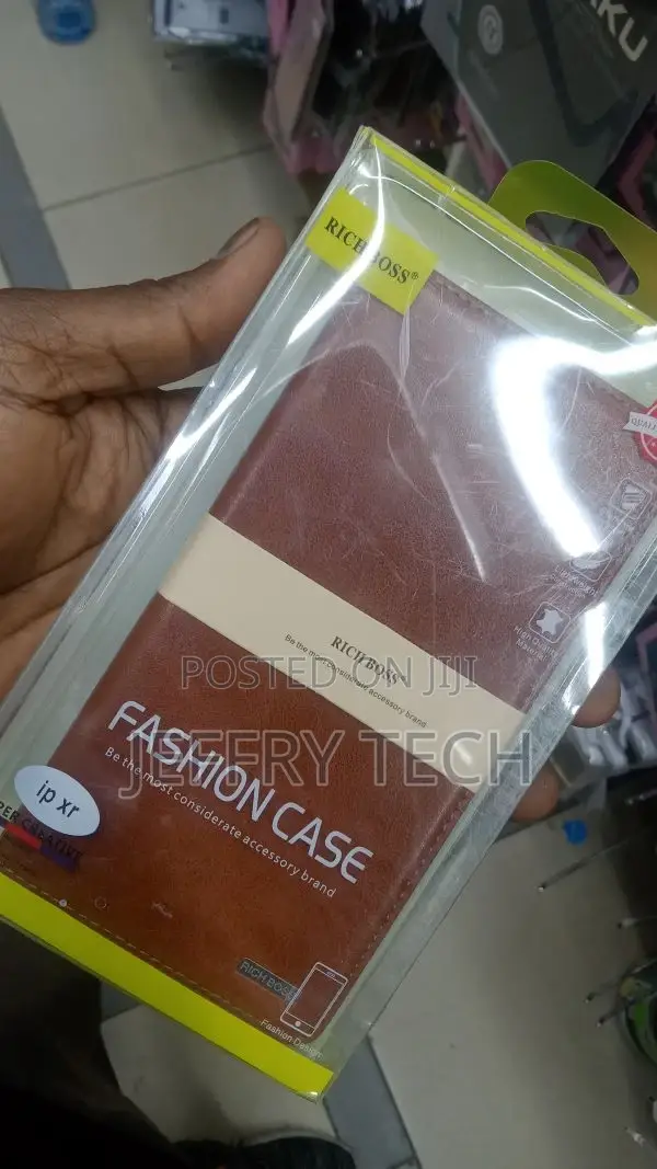 iPhone XR- Rich Boss Pure Leather Case Synthetic Flip Cover