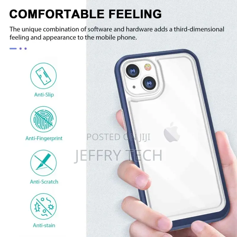 iPhone 14 Crystal Case Colored Edges