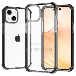 Transparent iPhone 14 Case Colored Edges