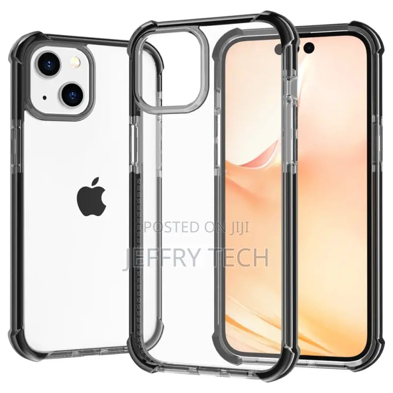 Transparent iPhone 14 Case Colored Edges