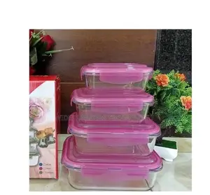 Signature Set of 4 Glass Storage Bowls
