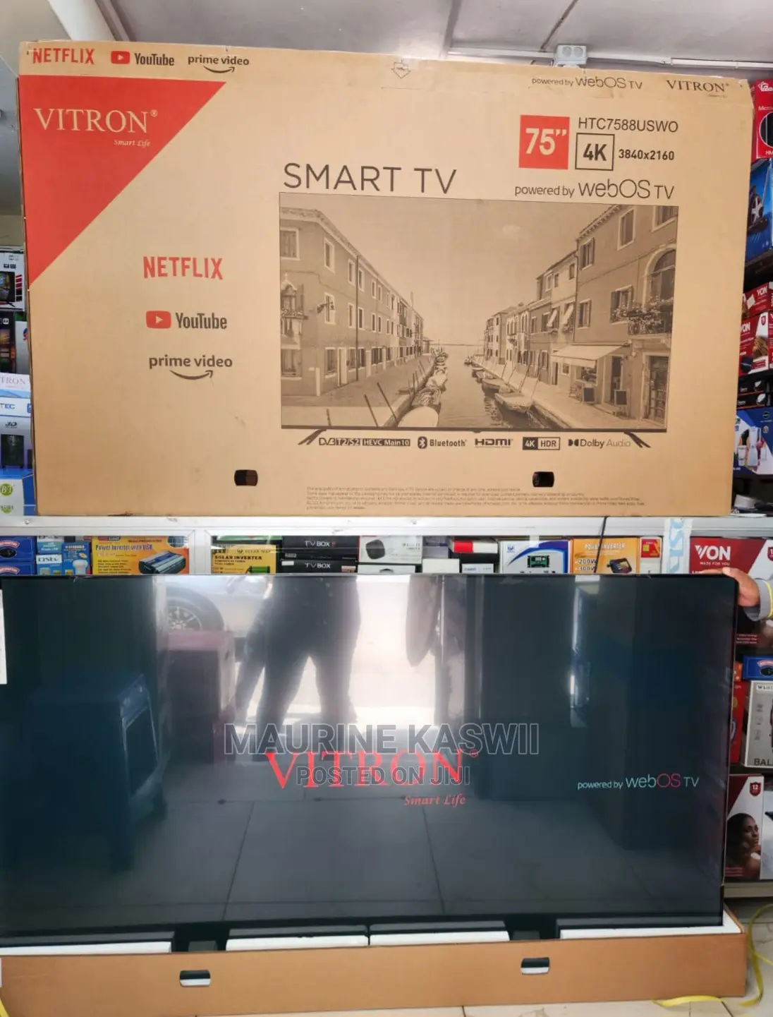 Vitron 75′′ Smart HDR Frameless TV – Powered by Webos