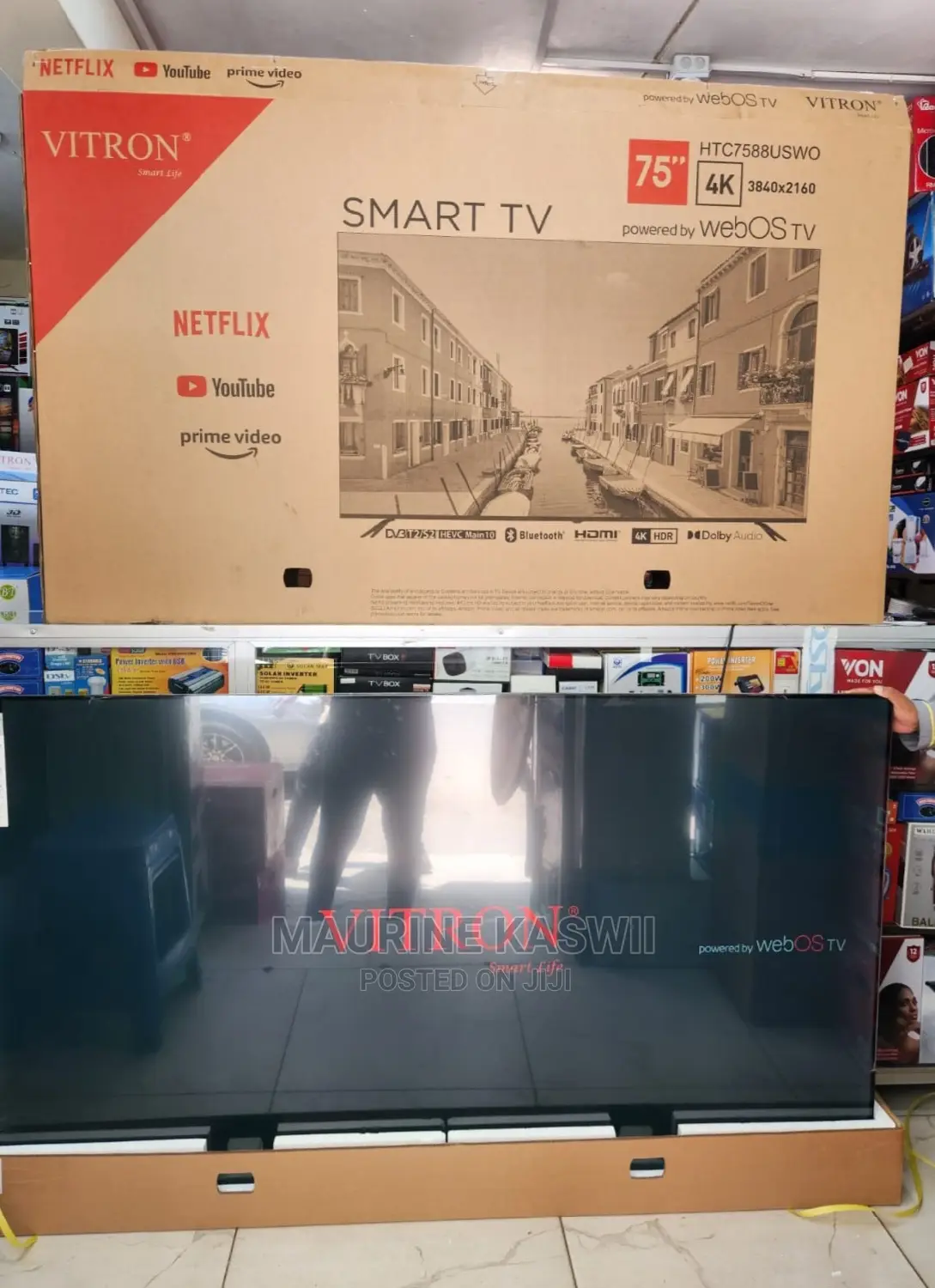 Vitron 75′′ Smart HDR Frameless TV – Powered by Webos