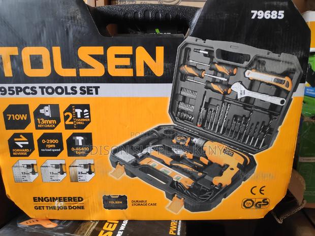 Tolsen 95pcs Tools Set 79685 Drill Complete Tools Box - thumbnail 4
