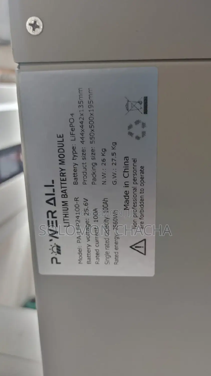 Power All Lithium 100ah 25.5V Battery Module Price in Kenya