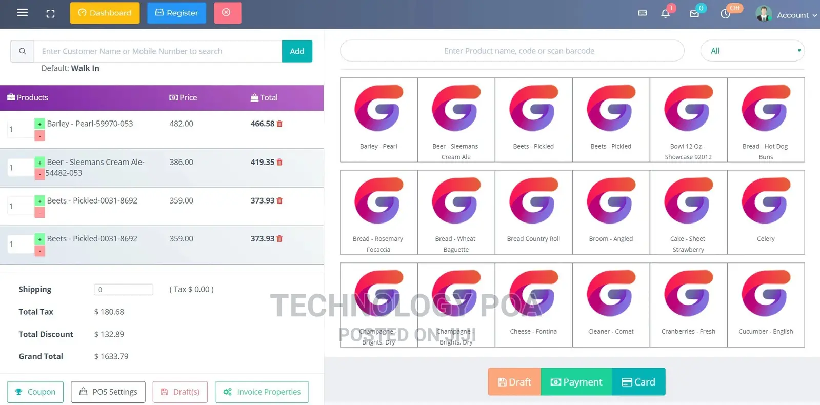 Point Of Sale, Billing And Stock Manager Application