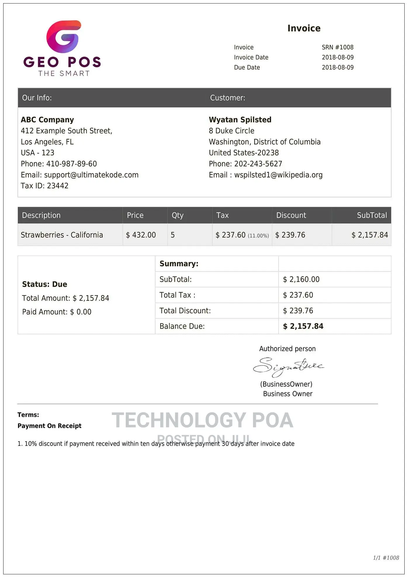 Point Of Sale, Billing And Stock Manager Application