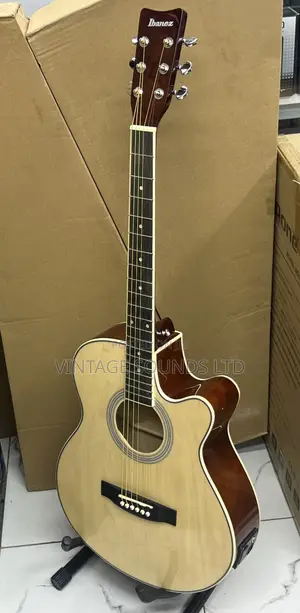 Full Acoustic Box Guitar and Heavy Padded Guitar Bag
