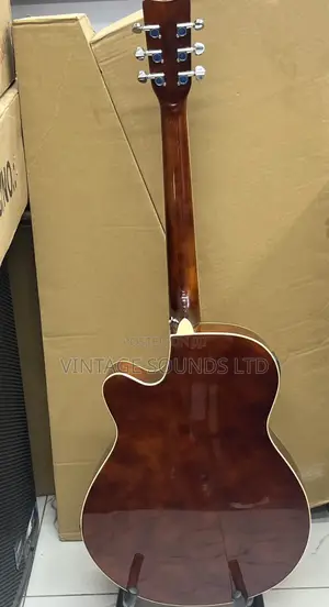 Full Acoustic Box Guitar and Heavy Padded Guitar Bag