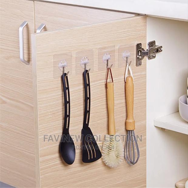 10pcs Transparent Strong Self Adhesive Hooks - thumbnail 3