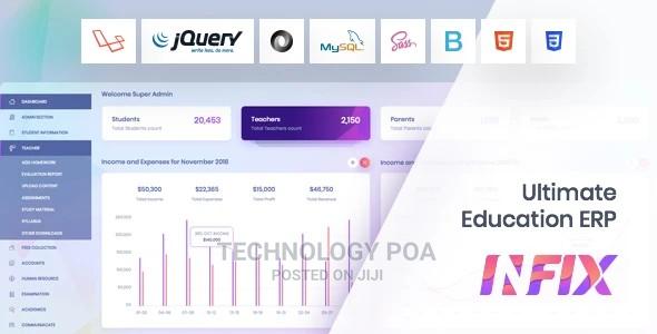 School Management System - ERP Software - main view