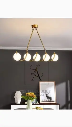 Spiral Glass Chandelier