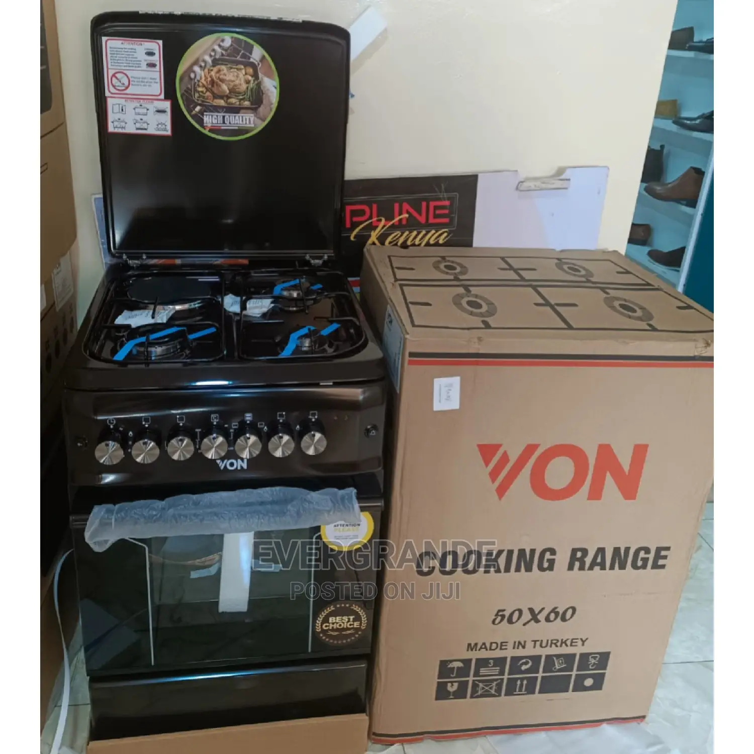 Von Standing Cooker 55*60 Cm 3+1 Electric Oven
