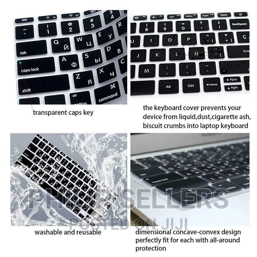 Black or Clear Keyboard Skin Cover Case for Apple Macbook Ai